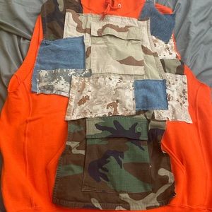 Patch work Hoodie